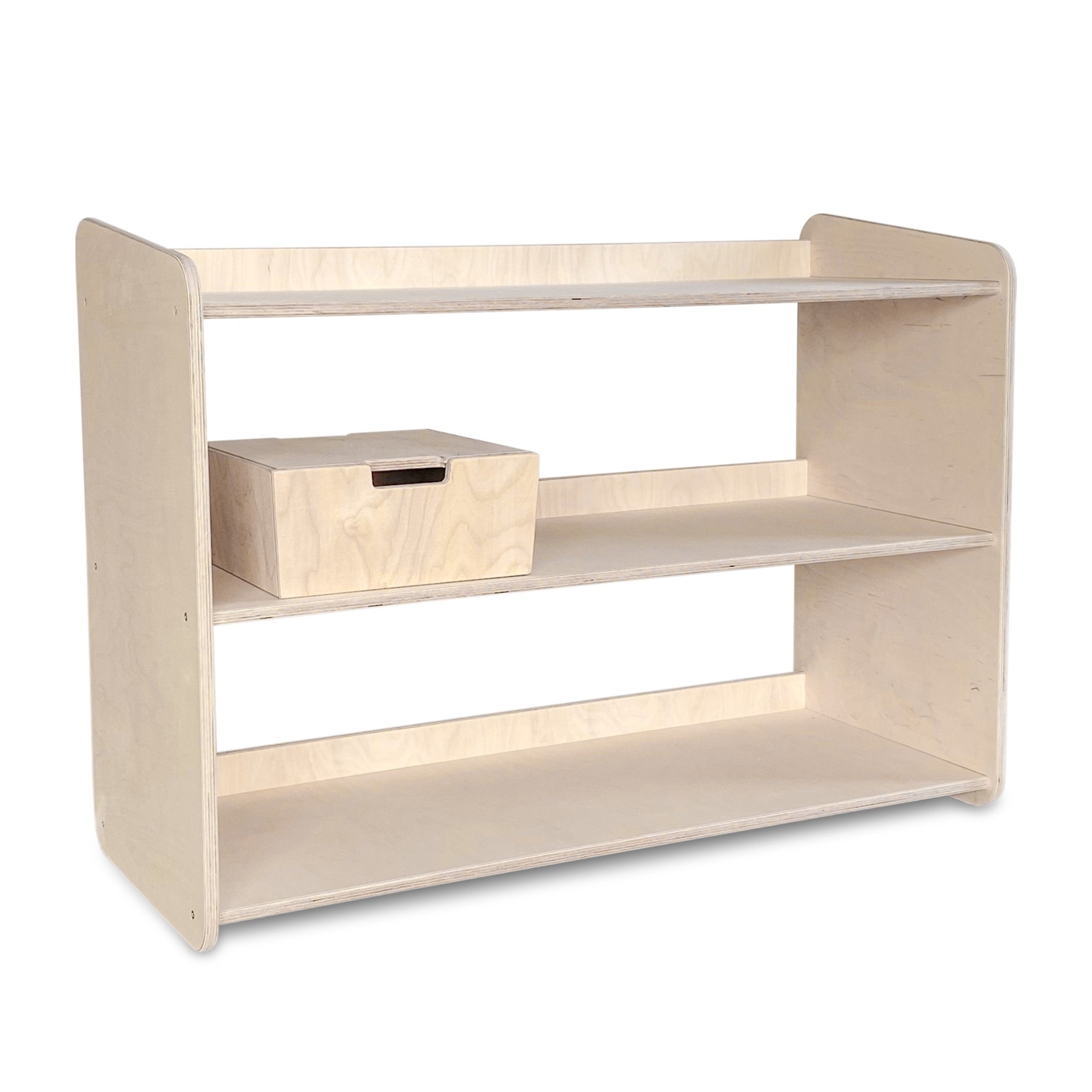 Jollie Montessori speelgoedkast | Boekenkast 3 planken - blank