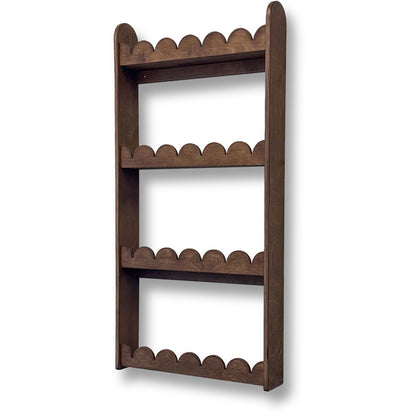 Bubble Montessori boekenrek kinderkamer | 4 planken - Wengé gebeitst - toddie.nl ®
