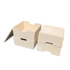 Opbergkisten kinderkamer | stapelbare houten kisten als opstapje - blank