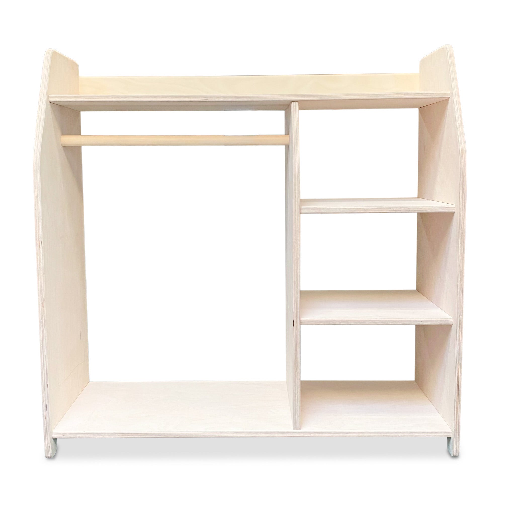 Montessori kledingkast kinderkamer | Kindergarderobe - blank - toddie.nl