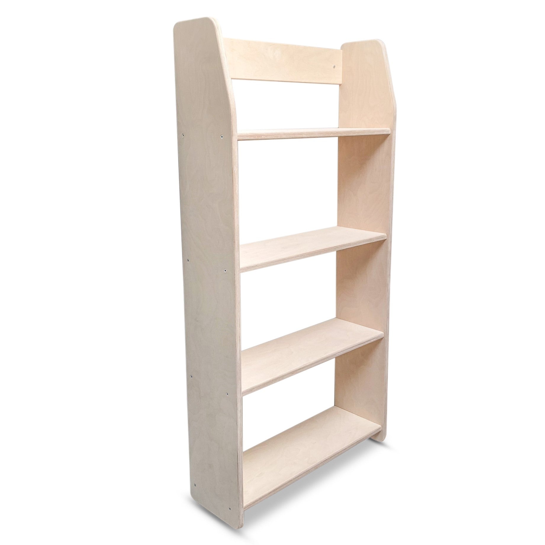 Montessori boeken wandkast kinderkamer | 4 planken - blank - toddie.nl