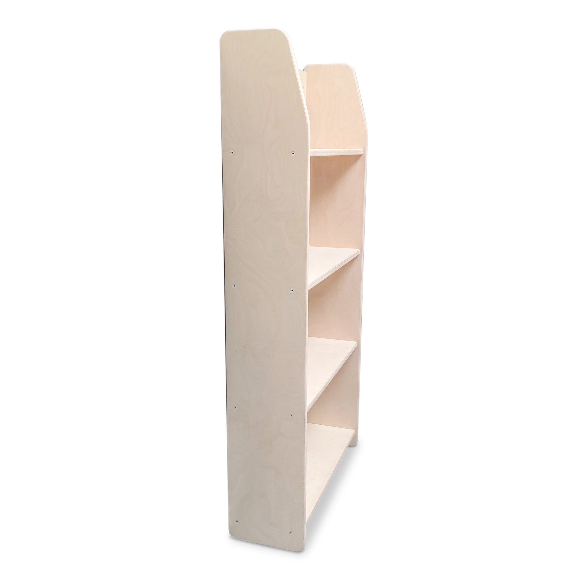 Montessori boeken wandkast kinderkamer | 4 planken - blank - toddie.nl