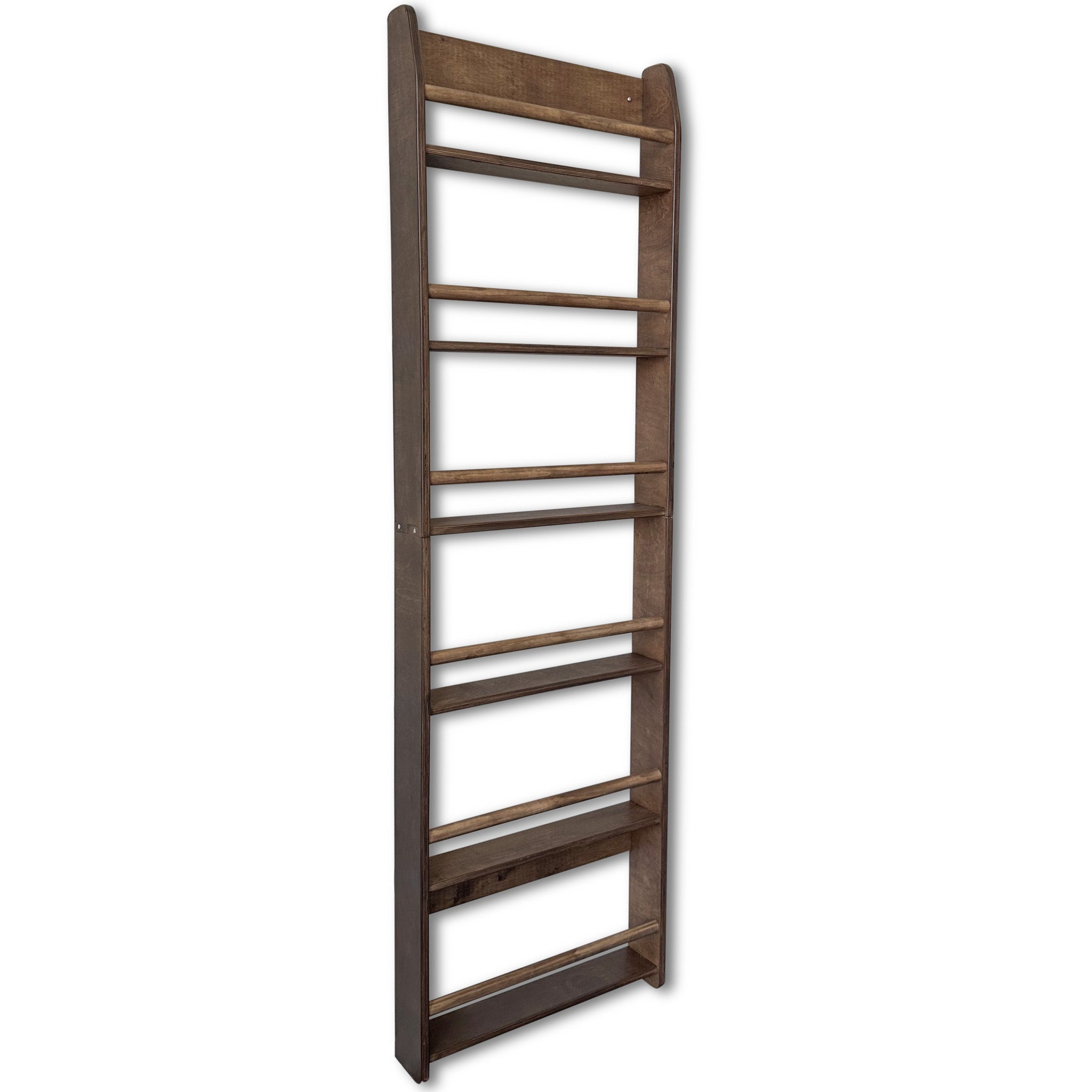 Shelfie montessori boekenrek kinderkamer | 6 planken - wengé