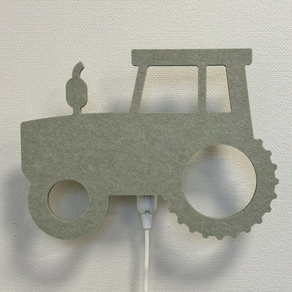 Vilten wandlamp trekker saliegroen – lamp uit