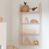 Montessori boeken wandkast kinderkamer | 4 planken - blank - toddie.nl