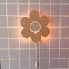 Houten wandlamp kinderkamer | Bloem - Peach