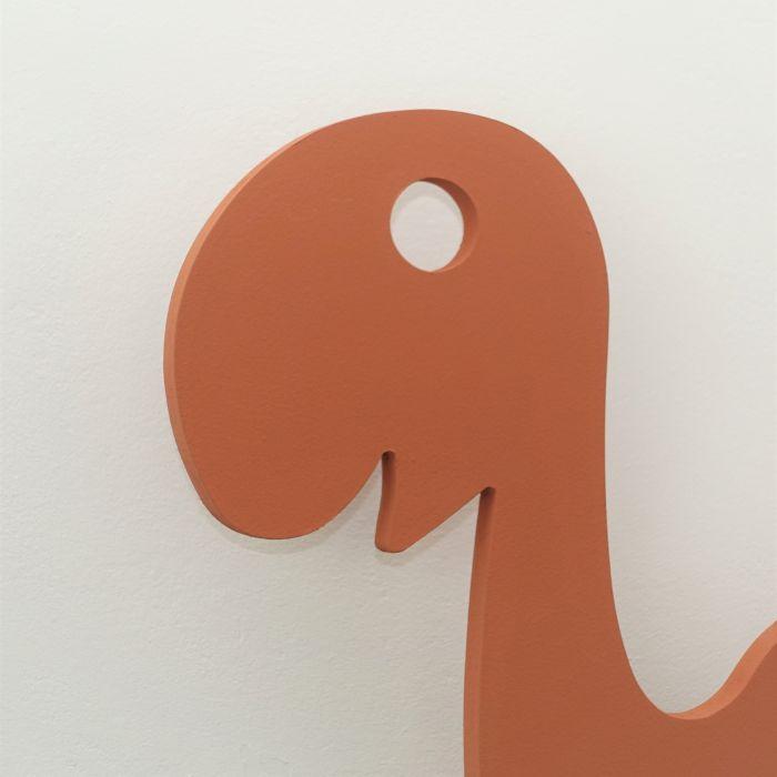 Houten wandlamp kinderkamer | Dino - baksteen rood - toddie.nl ®