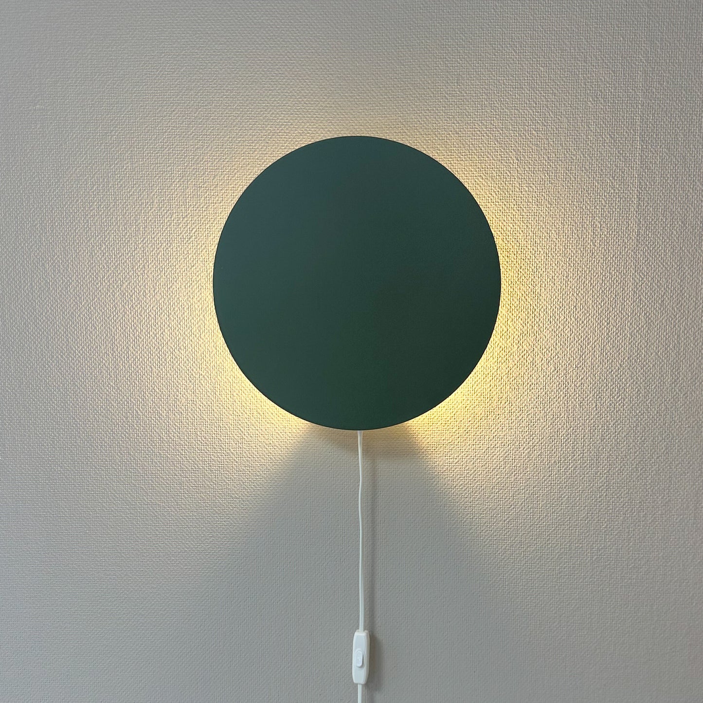 Houten wandlamp kinderkamer | cirkel groen - toddie.nl ®