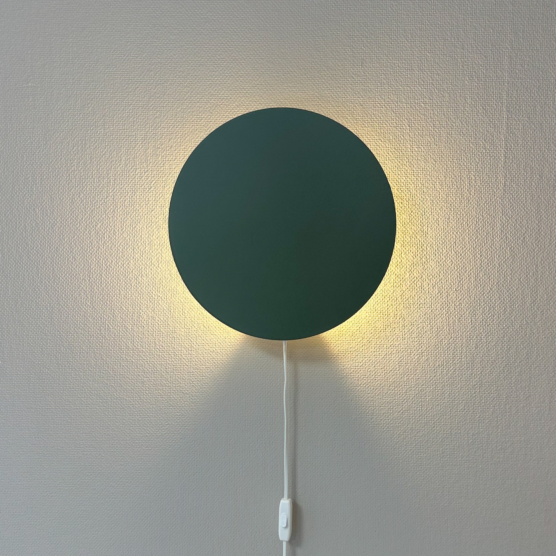 Houten wandlamp kinderkamer | cirkel groen - toddie.nl ®