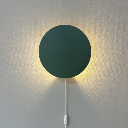 Houten wandlamp kinderkamer | cirkel groen - toddie.nl ®