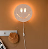 Houten wandlamp kinderkamer | Smiley - blank