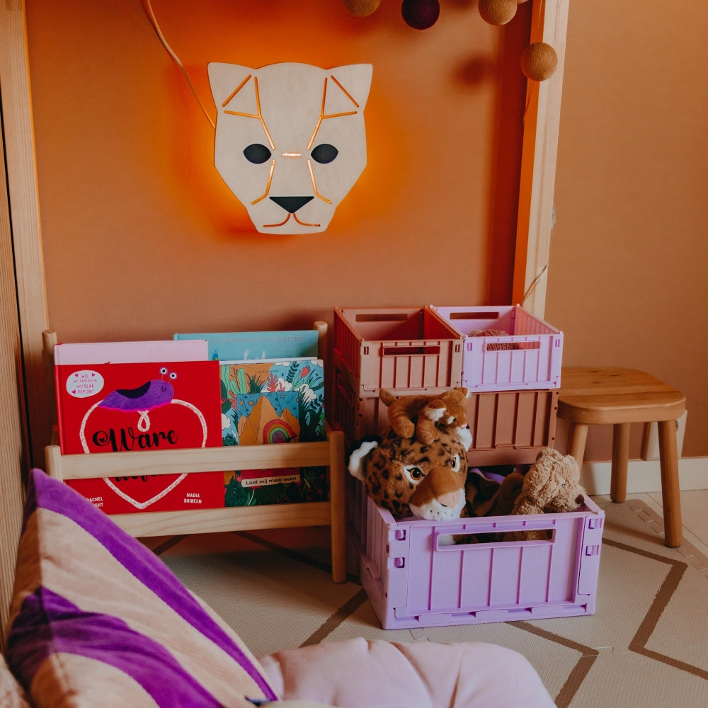 Houten wandlamp kinderkamer | Panter - toddie.nl