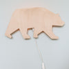 Houten wandlamp kinderkamer | Beer - blank - toddie.nl ®