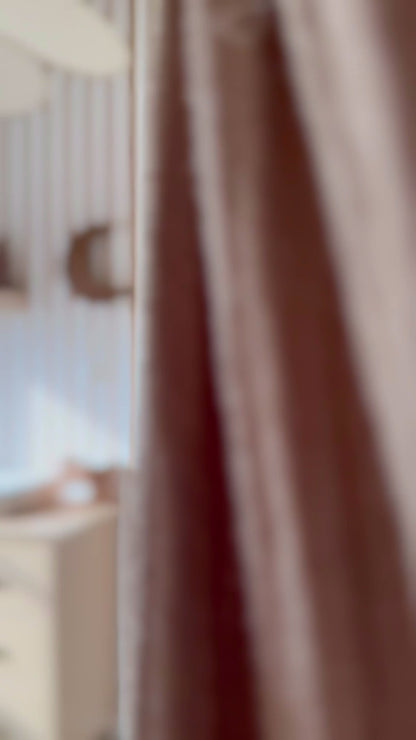 Houten wandlamp kinderkamer | Maan - Wengé