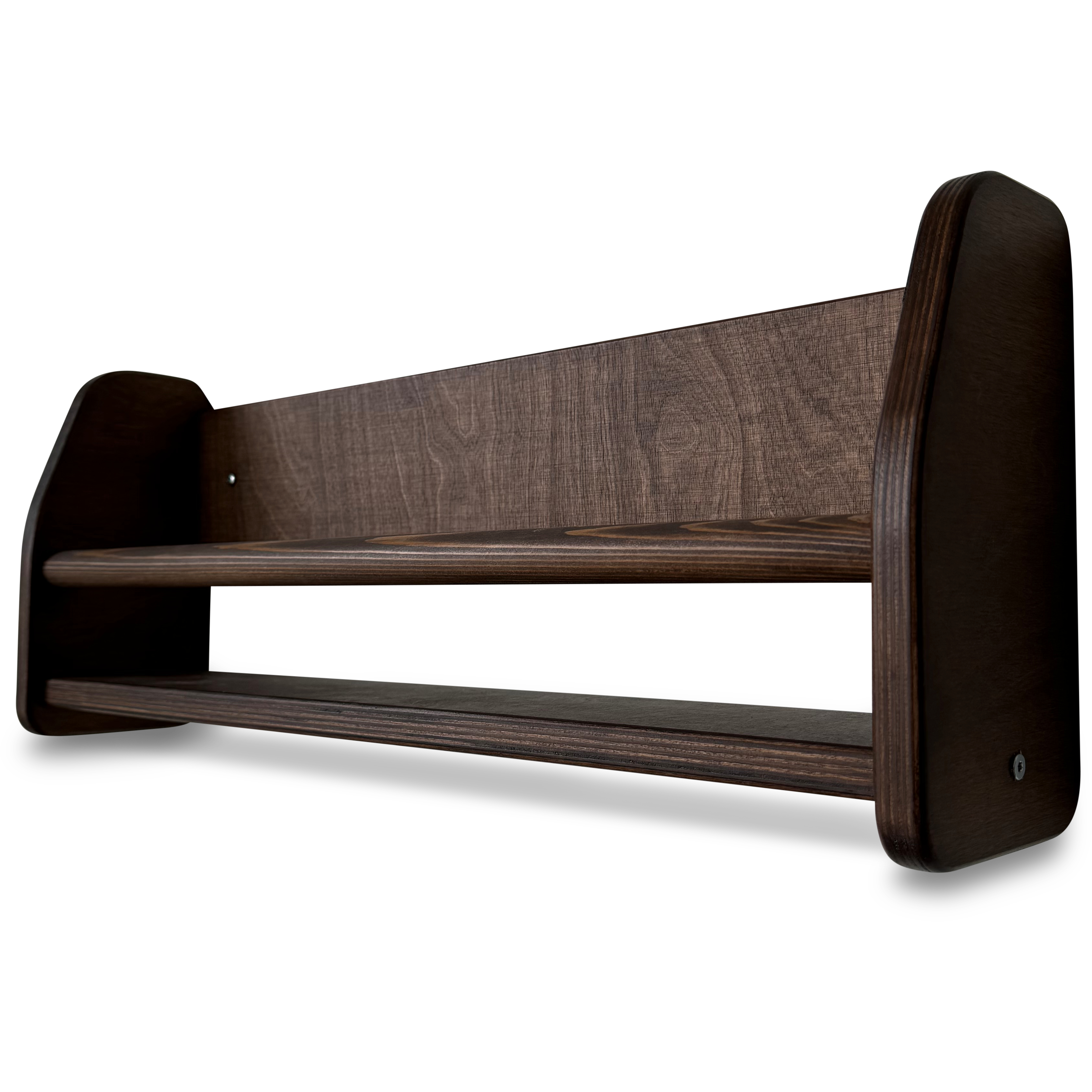 Shelfie montessori boekenrek kinderkamer | 1 plank - Wengé gebeitst - toddie.nl ®