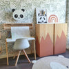 Afbeelding in Gallery-weergave laden, Houten wandlamp kinderkamer | Panda - toddie.nl