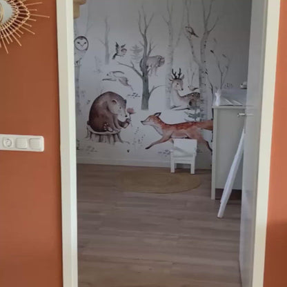 Wandleuchte aus Holz für das Kinderzimmer | Fuchs – naturfarben