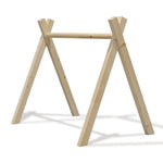 Houten babygym | Massief houten speelboog tipi vorm (zonder hangers) - blank