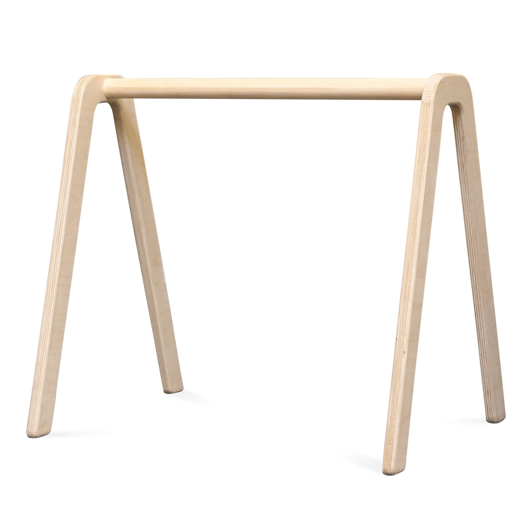 Blank houten babygym, speelboog massief hout - toddie.nl