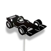 Houten wandlamp kinderkamer | Racewagen, Formule 1 zwart - toddie.nl