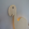 Afbeelding in Gallery-weergave laden, Houten wandlamp kinderkamer | Dino - multiplex - toddie.nl