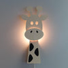 Houten wandlamp kinderkamer | Giraffe - multiplex - toddie.nl