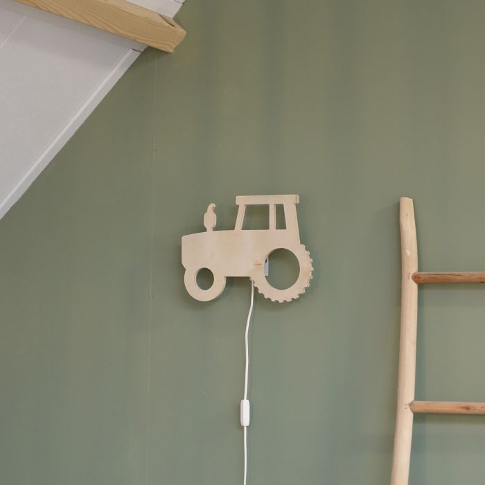 Houten wandlamp kinderkamer | Trekker - toddie.nl