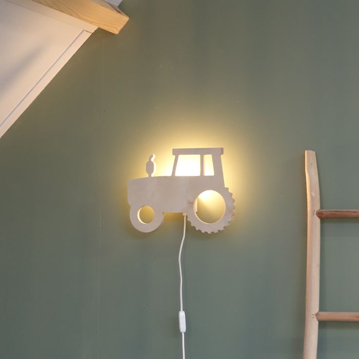 Houten wandlamp kinderkamer | Trekker - toddie.nl