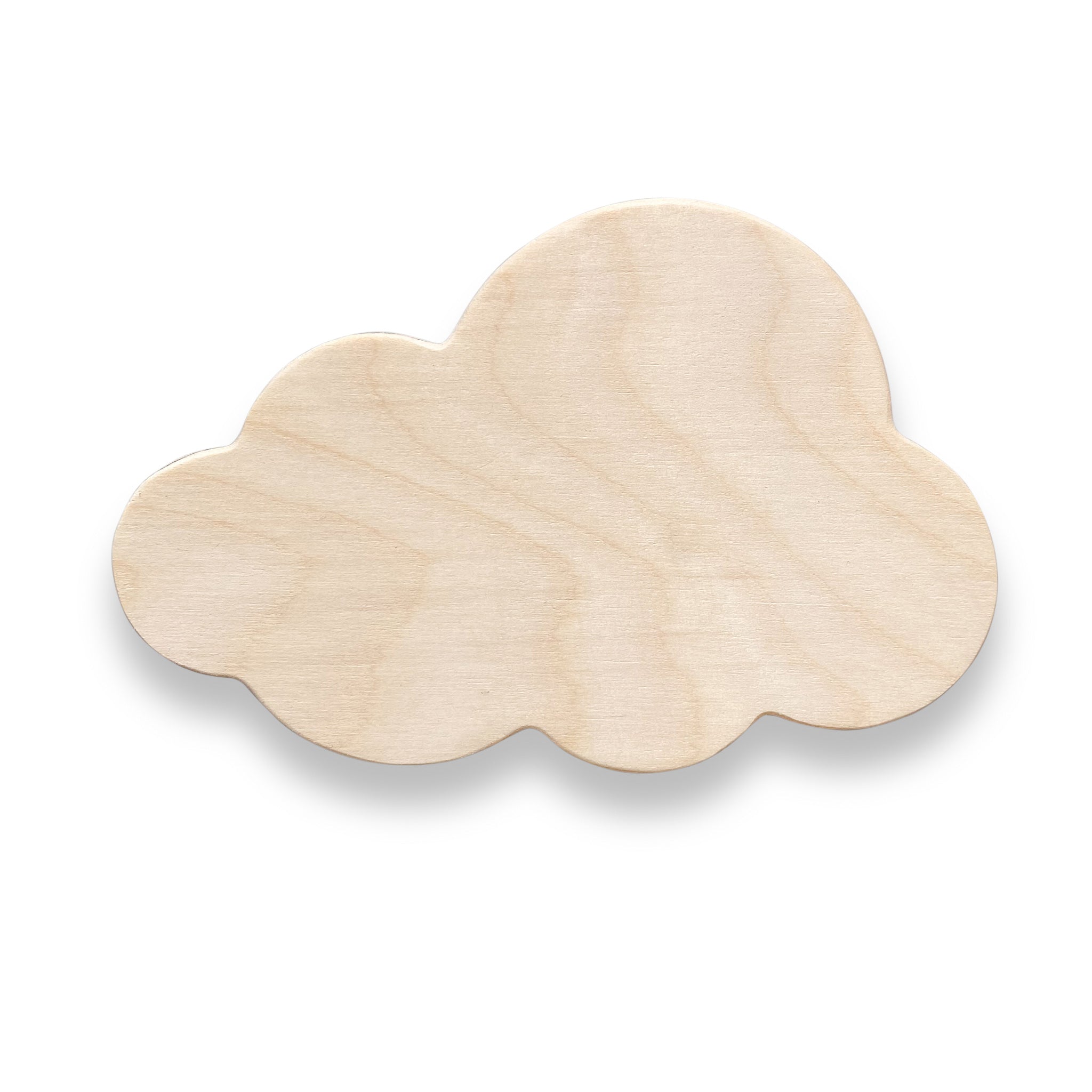 Blank houten wandhaak kinderkamer | wolk en hart - toddie.nl