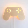 Houten wandlamp kinderkamer | Game Console - toddie.nl