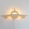 Houten wandlamp kinderkamer | Vliegtuig - toddie.nl