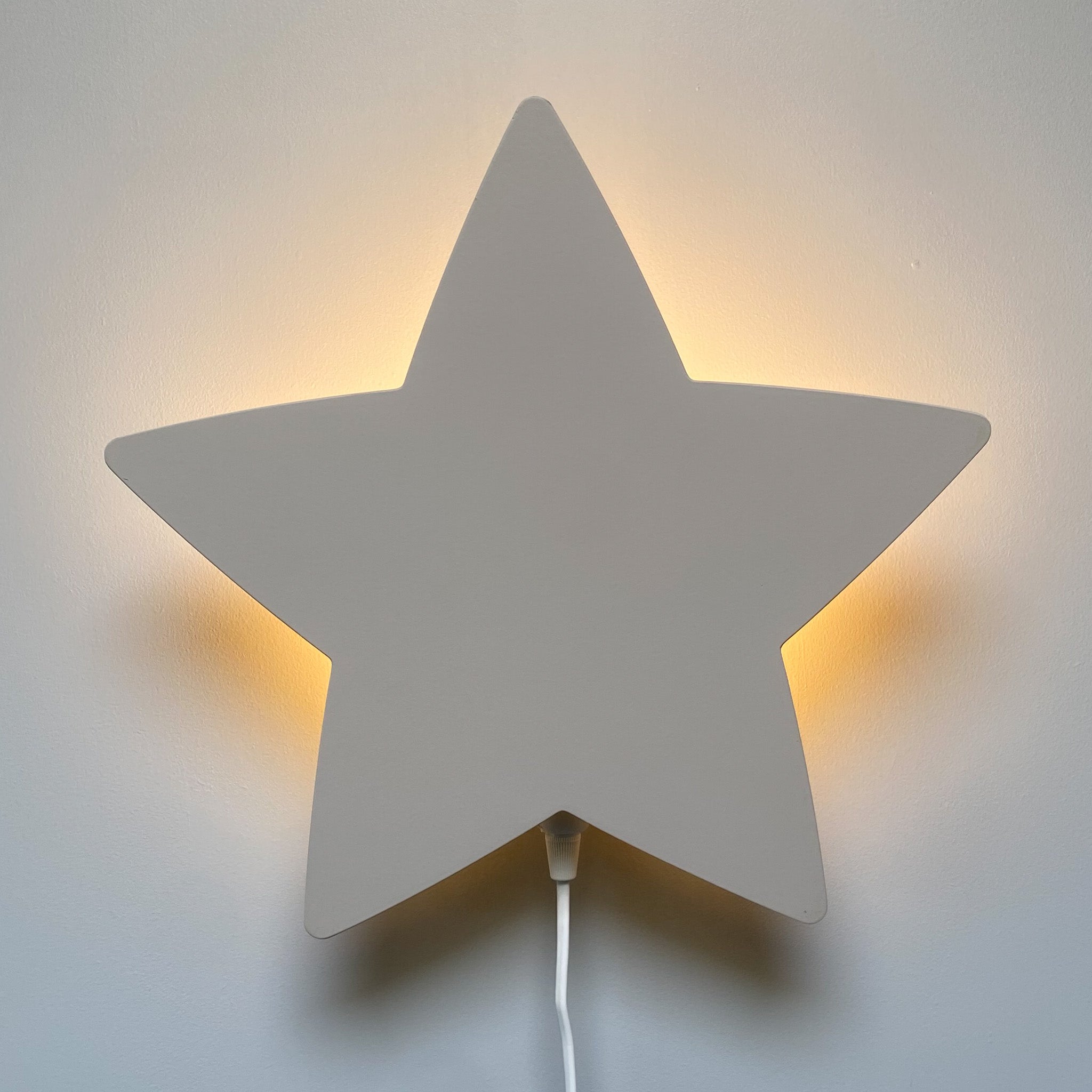 Houten wandlamp kinderkamer | Ster - beige - toddie.nl