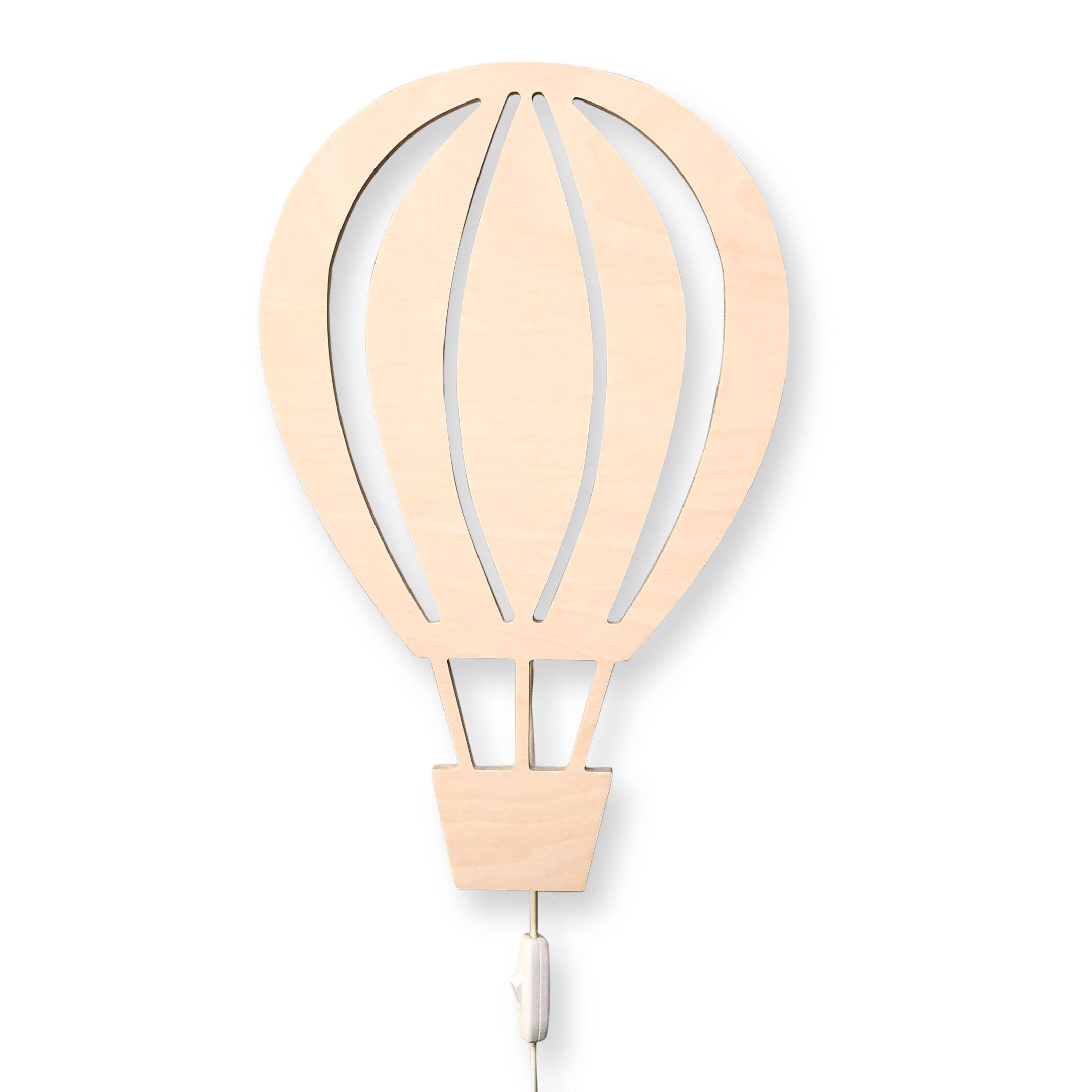 Houten wandlamp kinderkamer | luchtballon - toddie.nl