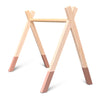 Houten babygym Terra roze, zonder hangers (apart verkrijgbaar), Tipi vorm massief hout - toddie.nl