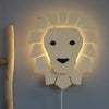 Houten wandlamp kinderkamer | Leeuw - toddie.nl