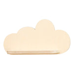 Houten wandplank wolk | Wolkie plank kinderkamer - blank