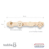 Afbeelding in Gallery-weergave laden, Blank houten kapstok kinderkamer | Jungle - toddie.nl