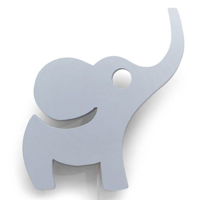 Houten wandlamp kinderkamer | Olifant - toddie.nl