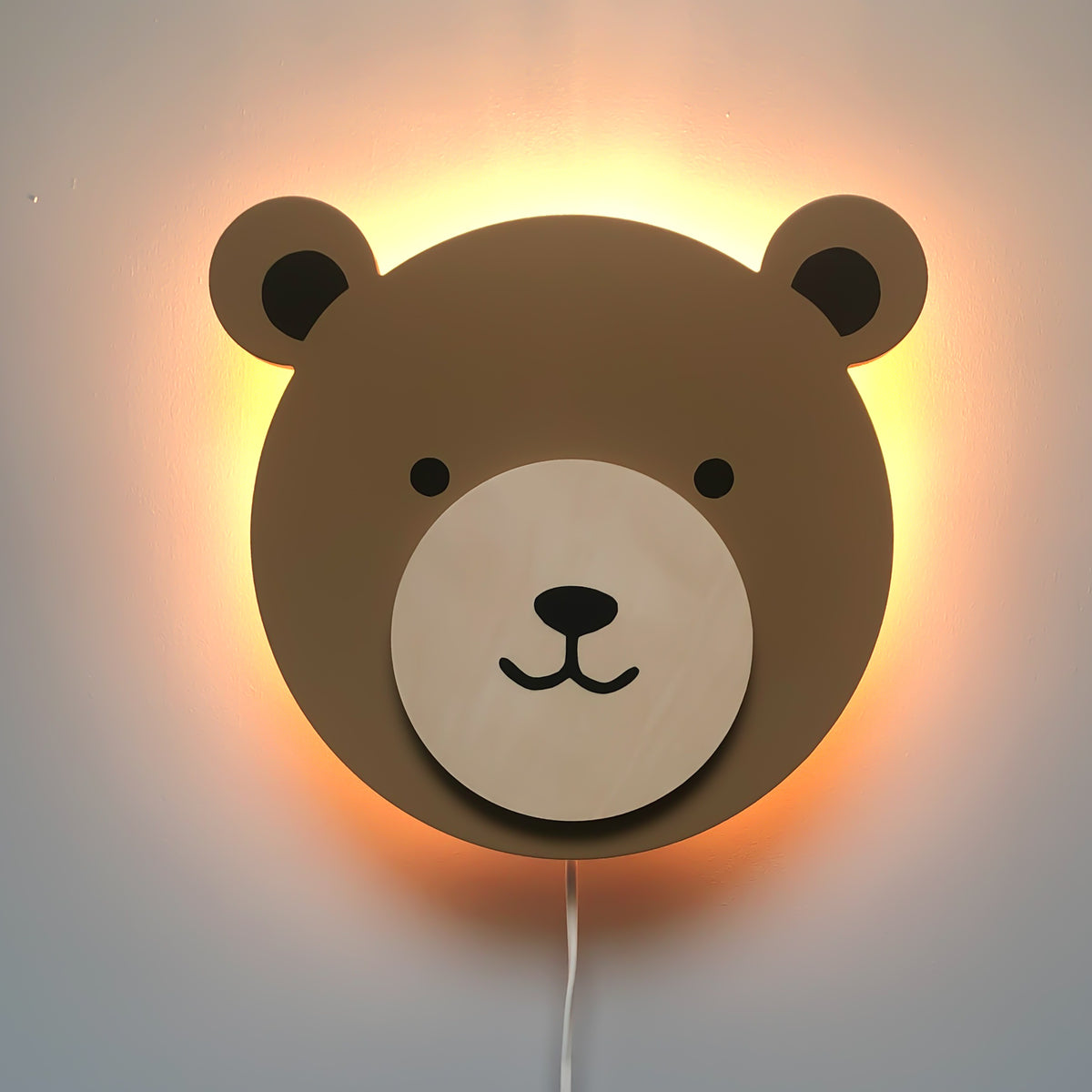wandlamp babykamer beer