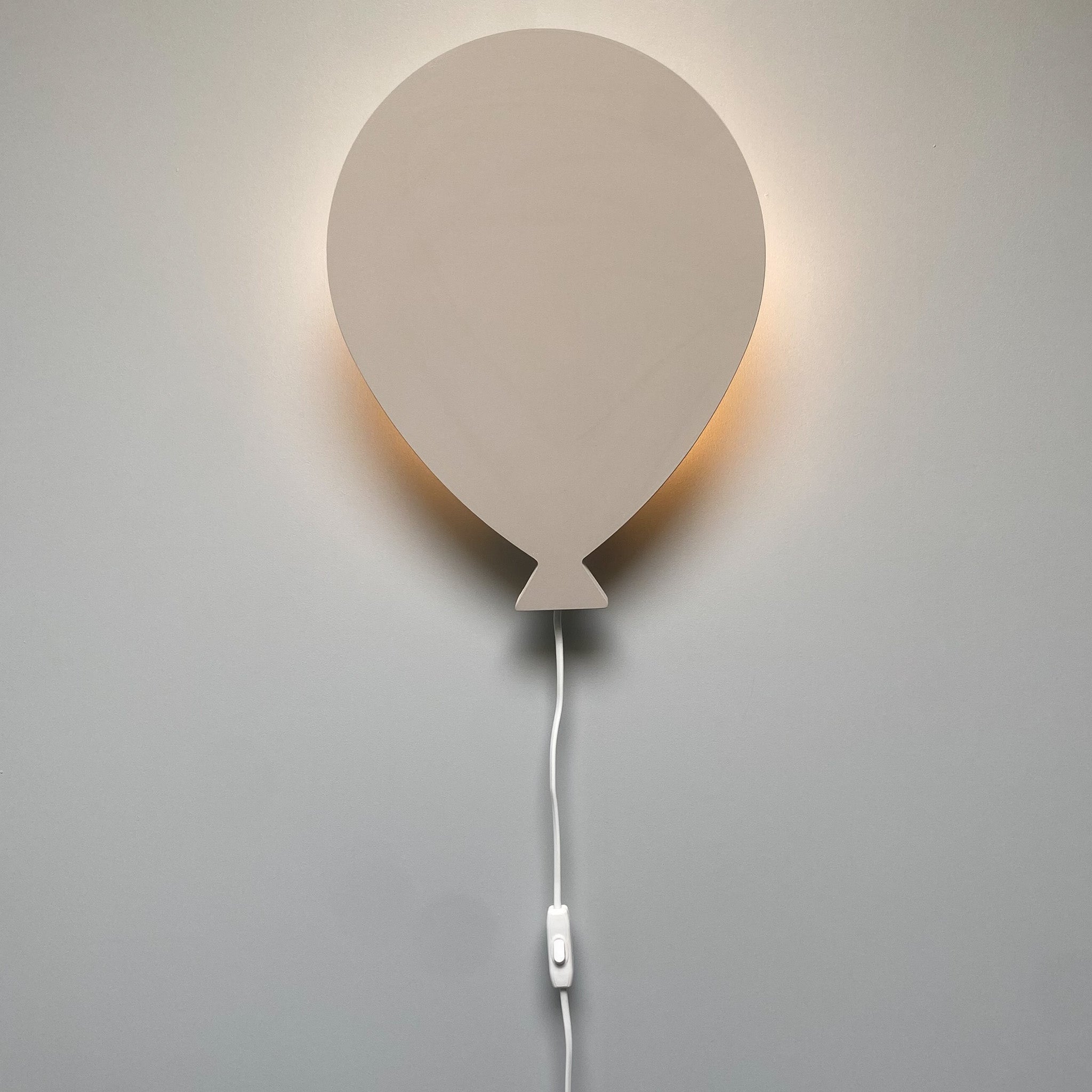 Houten wandlamp kinderkamer | Ballon - Beige - toddie.nl