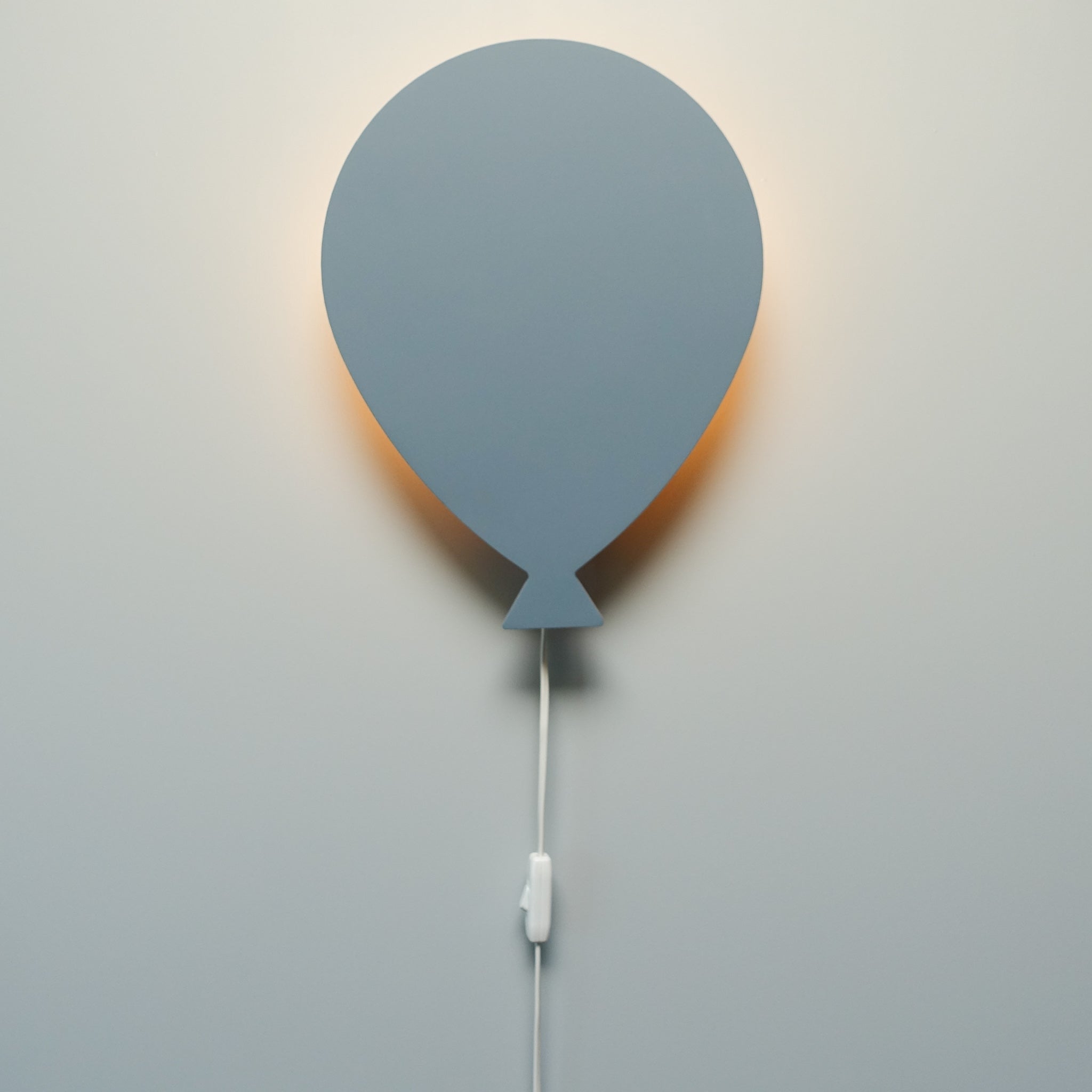 Houten wandlamp kinderkamer | Ballon - Blauw - toddie.nl