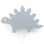 Houten wandlamp kinderkamer | Stegosaurus - Denim drift