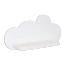 Grote witte houten wandplank XL wolk, plank kinderkamer | Wolkie - toddie.nl