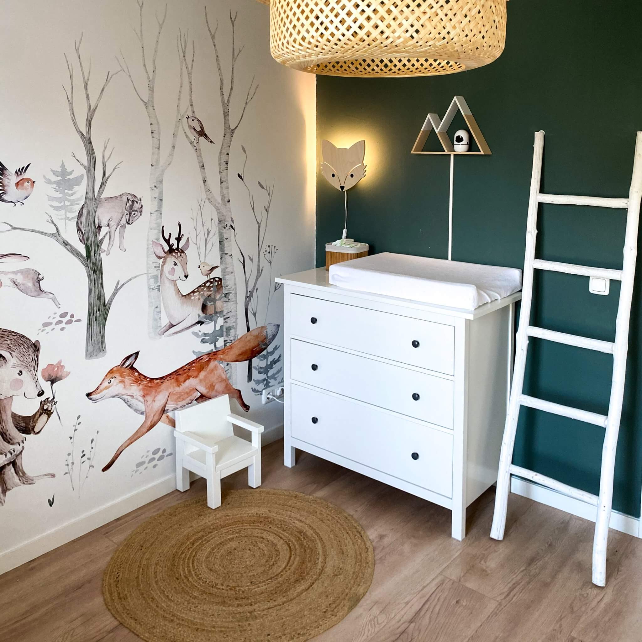 Houten wandlamp kinderkamer | Vos - toddie.nl